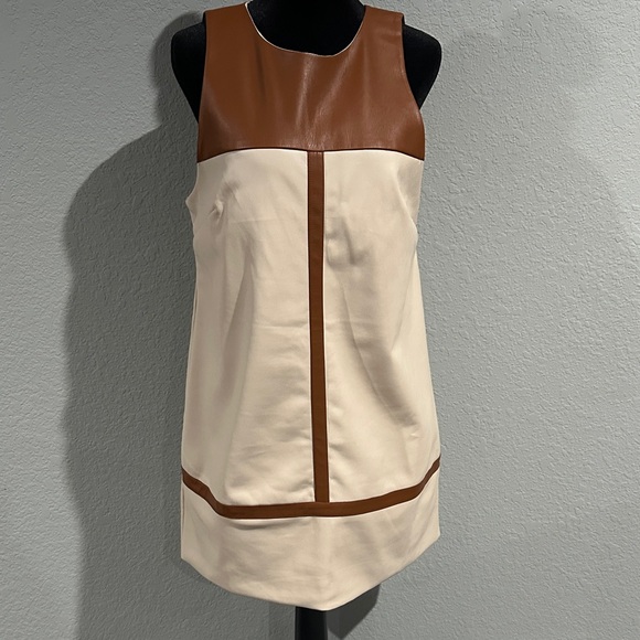 Anthropologie Dresses & Skirts - Faux leather shift dress